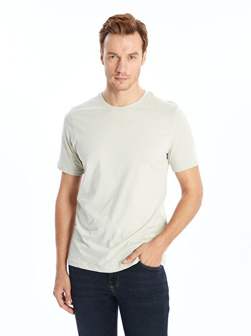 Bisiklet Yaka Penye Erkek Ti??rt