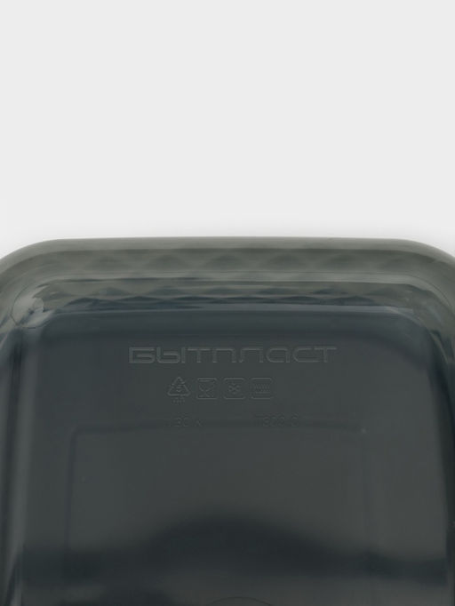 Контейнер для заморозки и хранения продуктов phibo Кристалл, 1.3 л, 18?12.5?8 см, пластик, черный