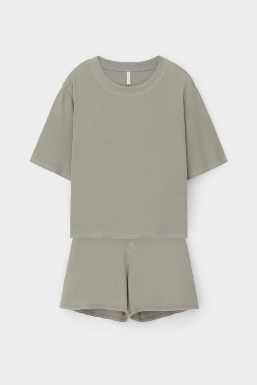 Е 20149/сухой зеленый пижама жен