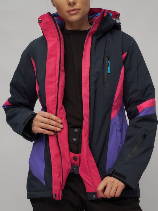 Горнолыжный костюм женский темно-синего цвета 02201TS - Chunmai фото 16