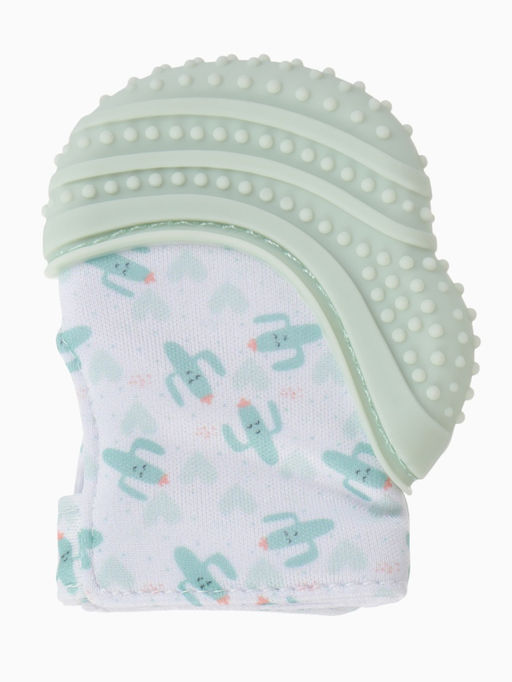 Прорезыватель на ручку для зубов «Кактусы», светло-зеленый