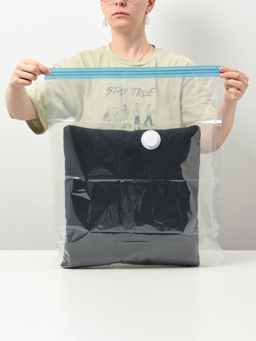 Цена за 3 шт. Вакуумный пакет для хранения вещей Доляна, 30×40 см, прозрачный