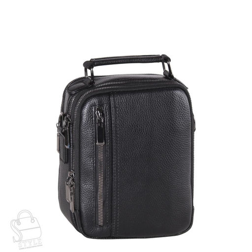 Сумка мужская кожаная 8270-2QH black Heanbag в Новосибирске