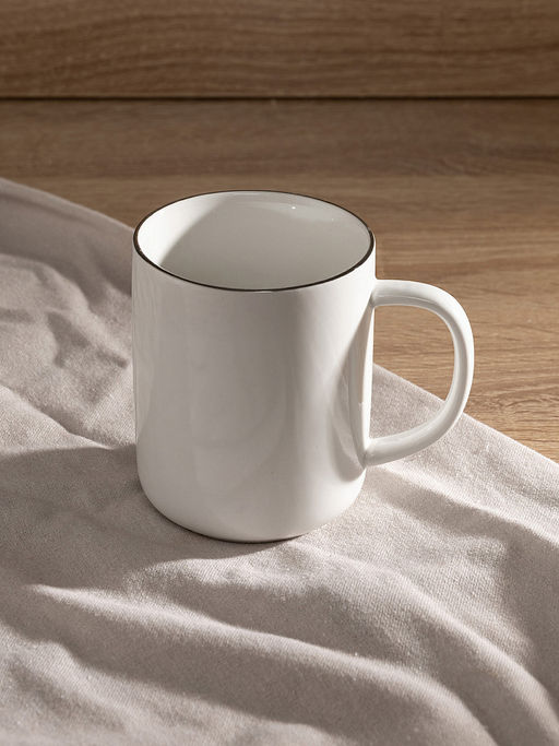 Кружка 400мл белый фарфор