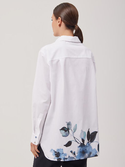 Рубашка женская 1231133005 navy - Eleganzza фото 3