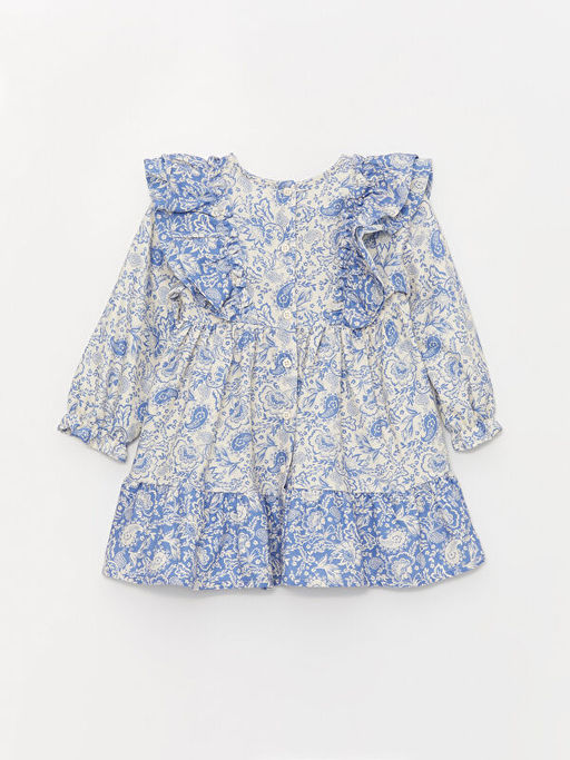 Bisiklet Yaka Uzun Kollu K?z Bebek Elbise - Waikiki фото 3