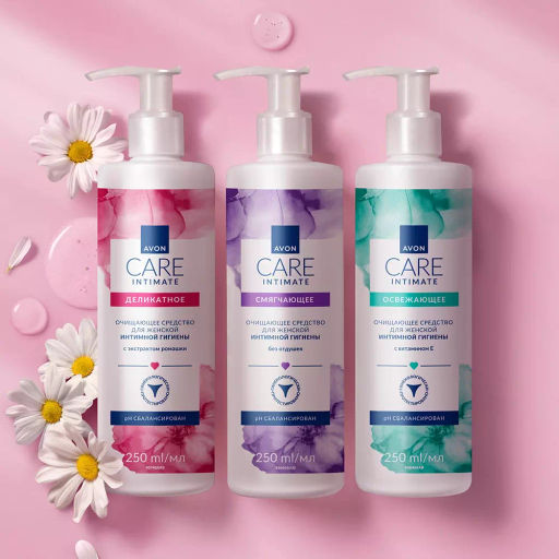 Деликатное очищающее средство для женской интимной гигиены с экстрактом ромашки, 250 мл - Avon фото 3