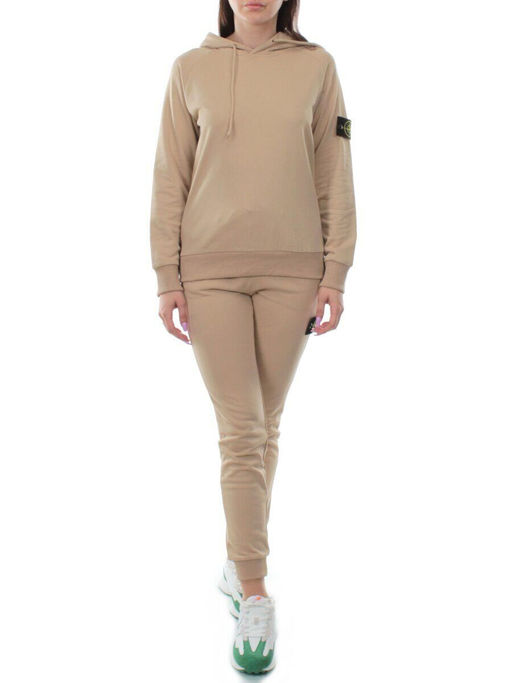 E102 BEIGE Костюм спортивный женский (хлопок 90%, полиэстер 10%)
