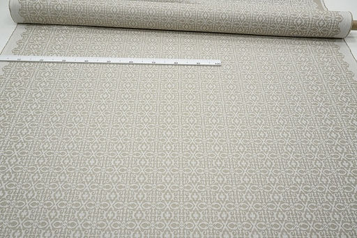 Полульняной жаккард Сьюзен цв.суровый, ш.1.6м, лен-56%, хлопок-44%, 210гр/м.кв - Купава фото 8