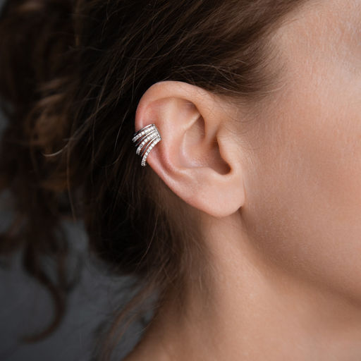 Серьга каффа Арт. 3-4592-W - MyGemma фото 2