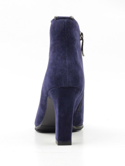 01-D8-4187 DARK BLUE Ботильоны женские (натуральная замша, байка) - Фабричный китай фото 10