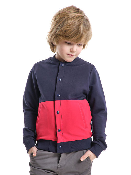 Джемпер модная спортивная детская одежда UD 7718 синий/красный - Mini maxi фото 2