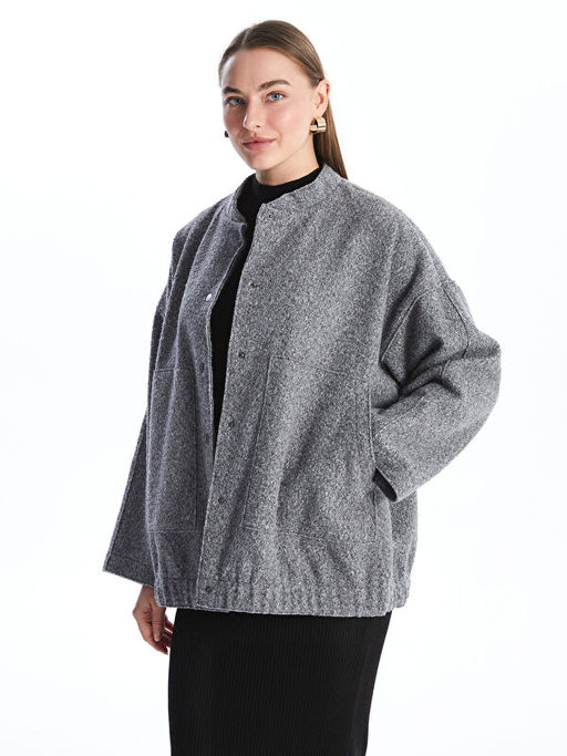 Kolej Yaka Oversize Kad?n Bomber Mont