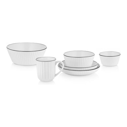 Салатник (миска) Melody, 1.1 л, цвет белый - Walmer фото 3