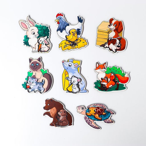 Пазлы логические Мамы и детёныши - Лесная мастерская фото 19