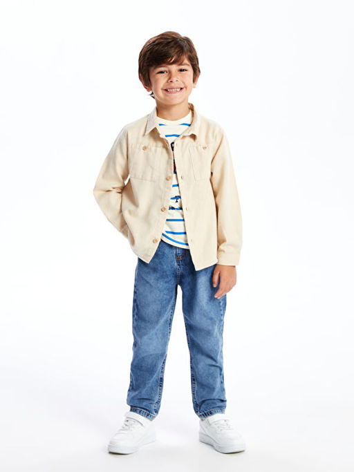 Uzun Kollu Basic Erkek ?ocuk G?mlek