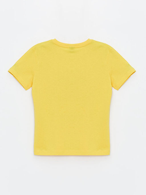 Bisiklet Yaka Bask?l? K?sa Kollu Erkek ?ocuk Ti??rt - Waikiki фото 2