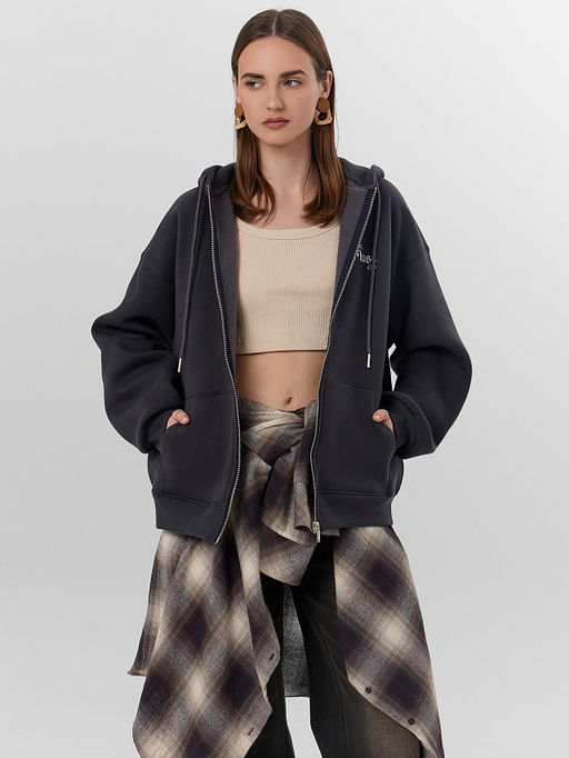 Толстовка женская серая с надписью The muse era - Mark formelle фото 8