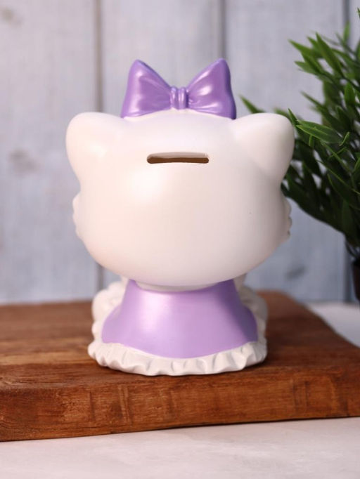 Копилка Milly Cat, purple (18 см), пластик