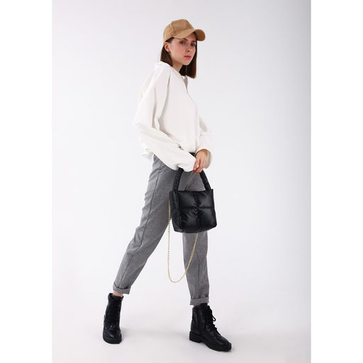 Сумка-тоут на молнии, цвет чёрный - Simaland фото 4