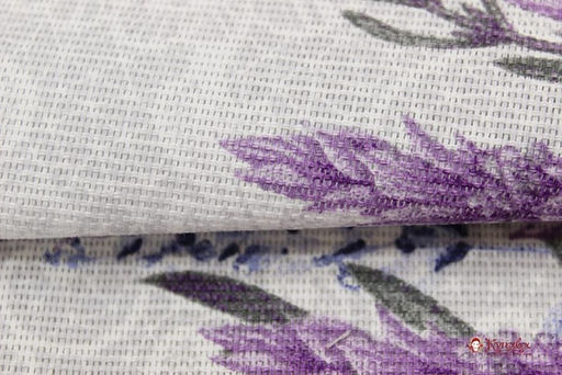 Рогожка Очарование лаванды, ш.1.5м, хлопок-100%, 165гр/м.кв - Купава фото 4