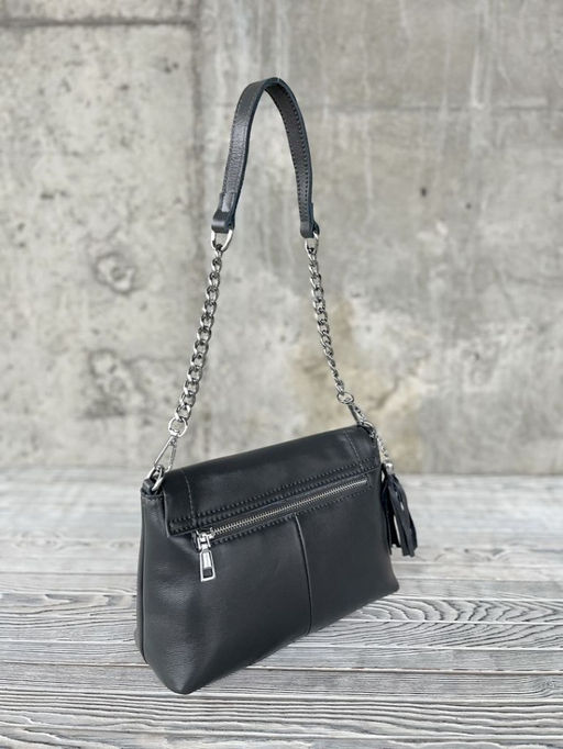 Женская кожаная сумка через плечо 8722-9 Д.Грей - Sergio valentini фото 2