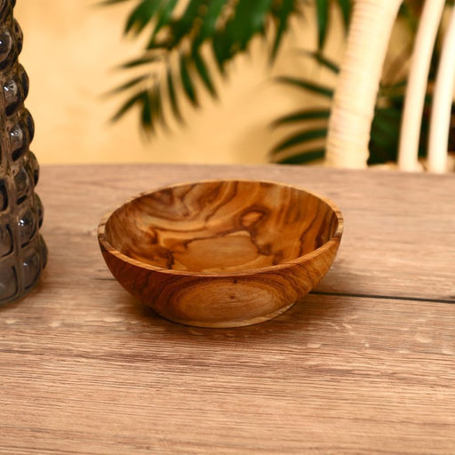 Набор тарелок 5 штук, тиковое дерево