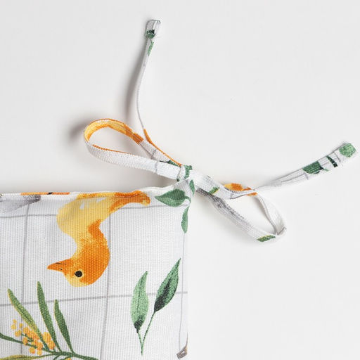 Сидушка на стул Доляна Duckling 42х42 см, 100% хлопок, рогожка 164 г/м2  фото 7