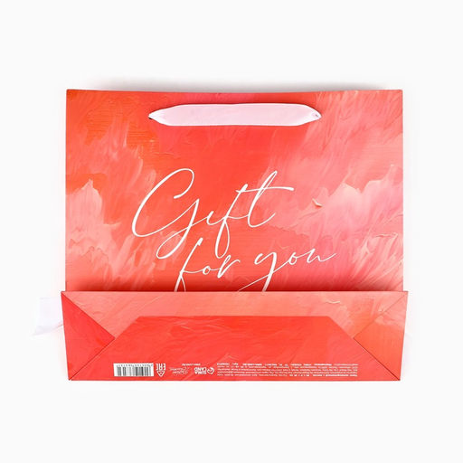 Пакет ламинированный с лентой С любовью, M 30?9?26 см