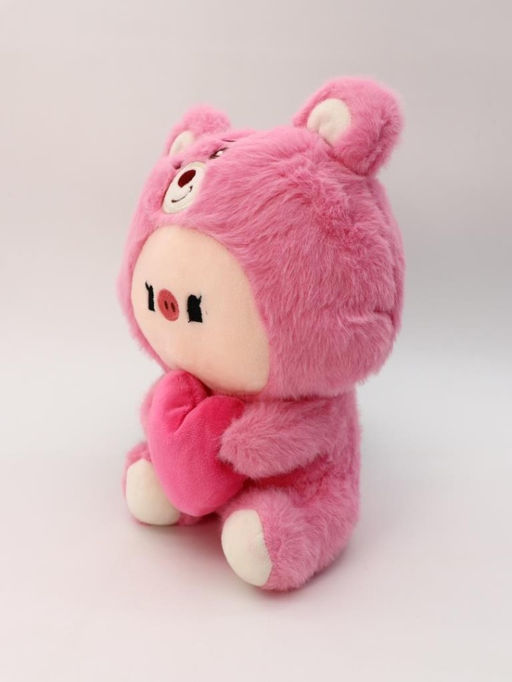 Мягкая игрушка "Pig heart", pink, 23 см