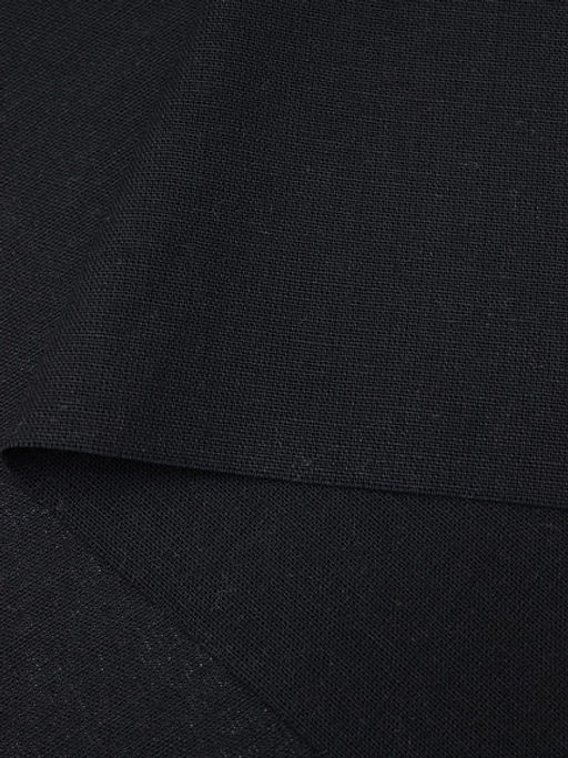 Хлопколен с умягчением цв.Черный, ш.1.5м, лен-15%, хл-85%, 200гр/м.кв - Купава фото 3