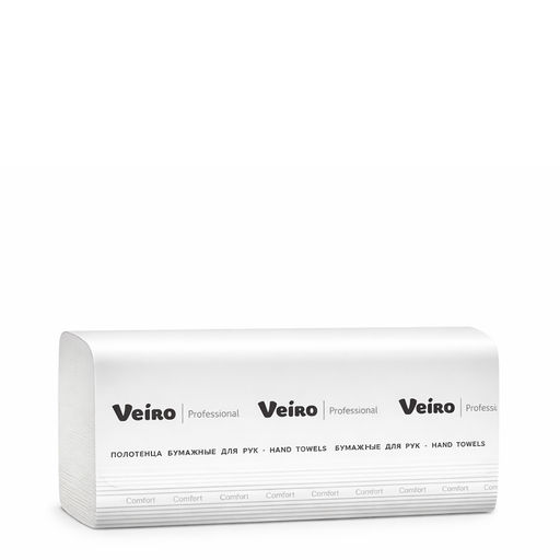 Полотенца бумажные V-сложение Veiro Professional Lite 2-сл. для рук арт. V22-200 (300)