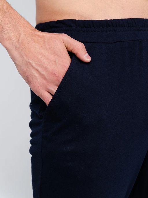 Брюки мужские кулирка (темно синий) - Lena basco фото 2