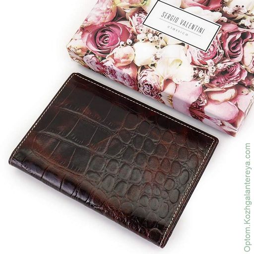 Женская кожаная обложка для паспорта Sergio Valentini СВ 8123-005/4 фото 3