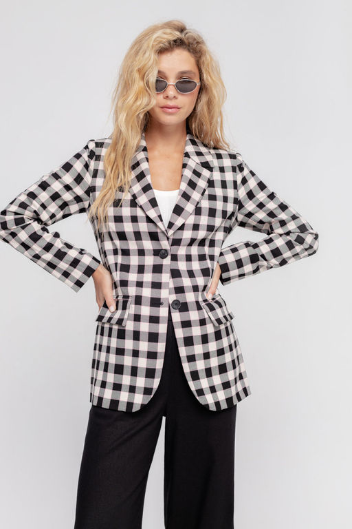 Костюм Pirs 4711 черно-розовая клетка+ черный  фото 2