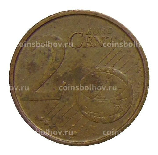 Монета 2 евроцента 2000 года Испания