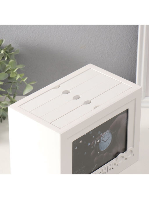 Фотоархив на 96 фото 10?15 см с фоторамкой 10?15 см Бесконечно, белый, 20?15?12 см