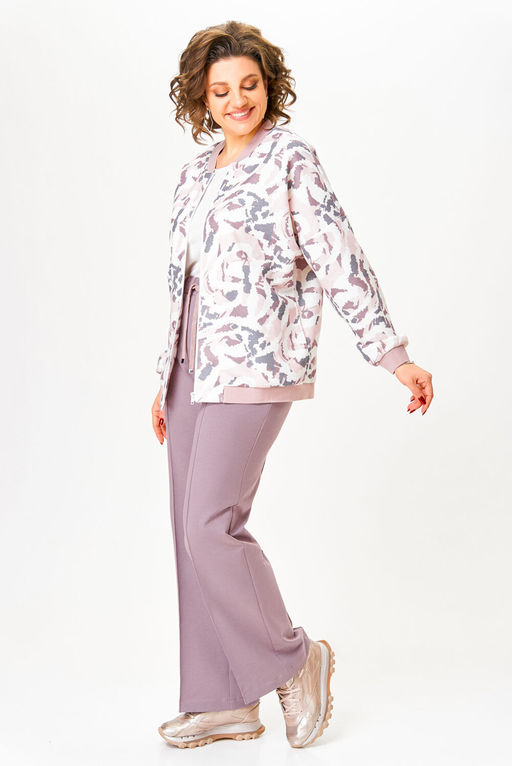 Блуза Swallow 803.2 черный+серебряный узор фото 465