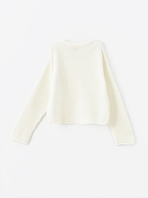 Bisiklet Yaka Uzun Kollu K?z ?ocuk Triko Kazak - Waikiki фото 2