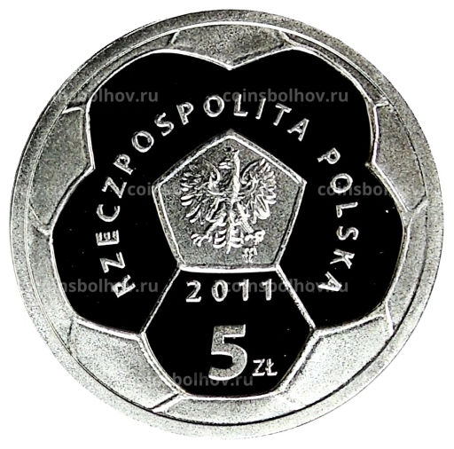 5 злотых 2011 года Польша Польские футбольные клубы  Полония Варшава