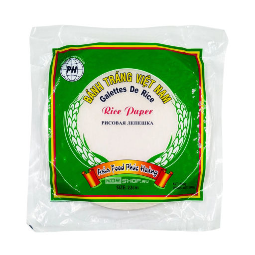 Рисовая бумага круглая 22 см Asia Food Phuc Hoang, Вьетнам, 300 г Акция