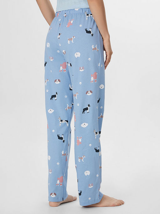 Брюки женские голубые с принтом - Mark formelle фото 2