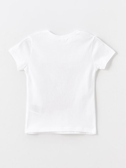 Bisiklet Yaka K?sa Kollu Kukuli Bask?l? Erkek Bebek Ti??rt - Waikiki фото 2