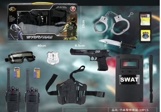 Игровой набор "Полицейский" с аккумул., 10 предм. (2294130) в коробке 40*23см