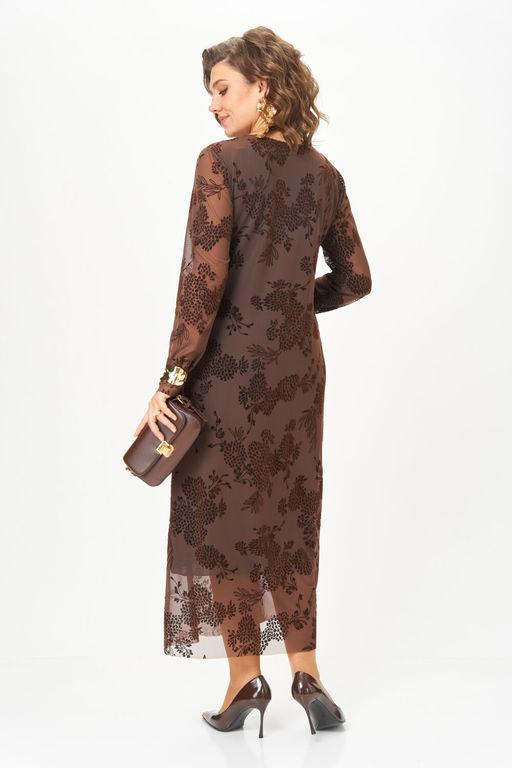 Платье Aira Style 24430 коричневый