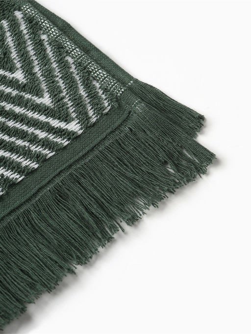 Полотенце махровое LoveLife «Танами» 50×80 см, зелёное, 100% хлопок, 430 г/м²