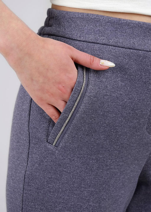 Брюки жен. (ЧЗ) т.серый/черный 246477/130ииж - Clever wear фото 2