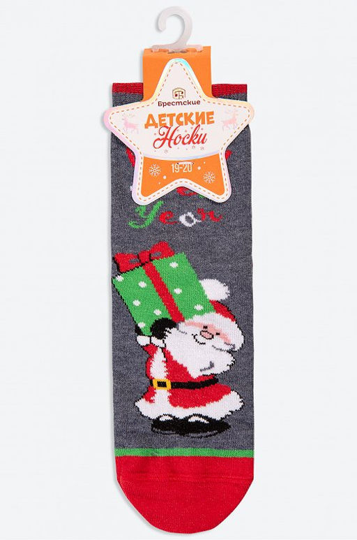 Детские носки с новогодним рисунком Брестские  фото 9