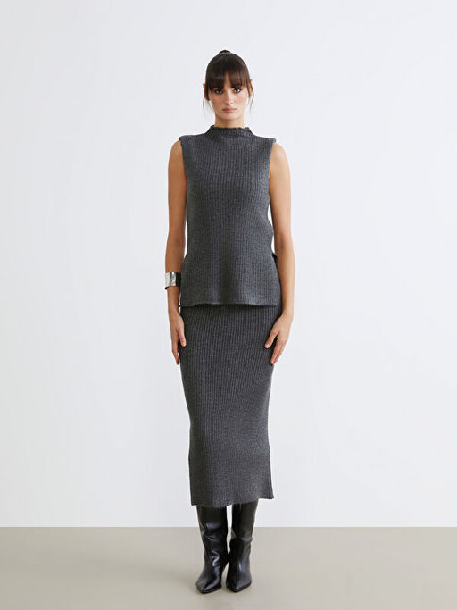 Dik Yaka Kad?n Triko Atlet