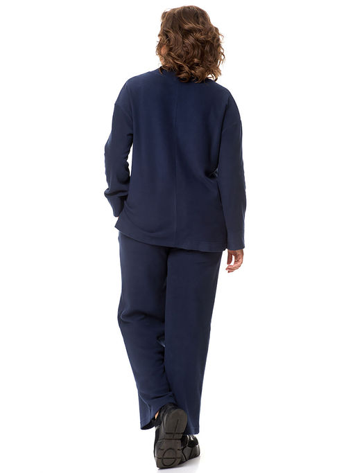 Костюм из флиса женский теплый темно-синий - Almond фото 8